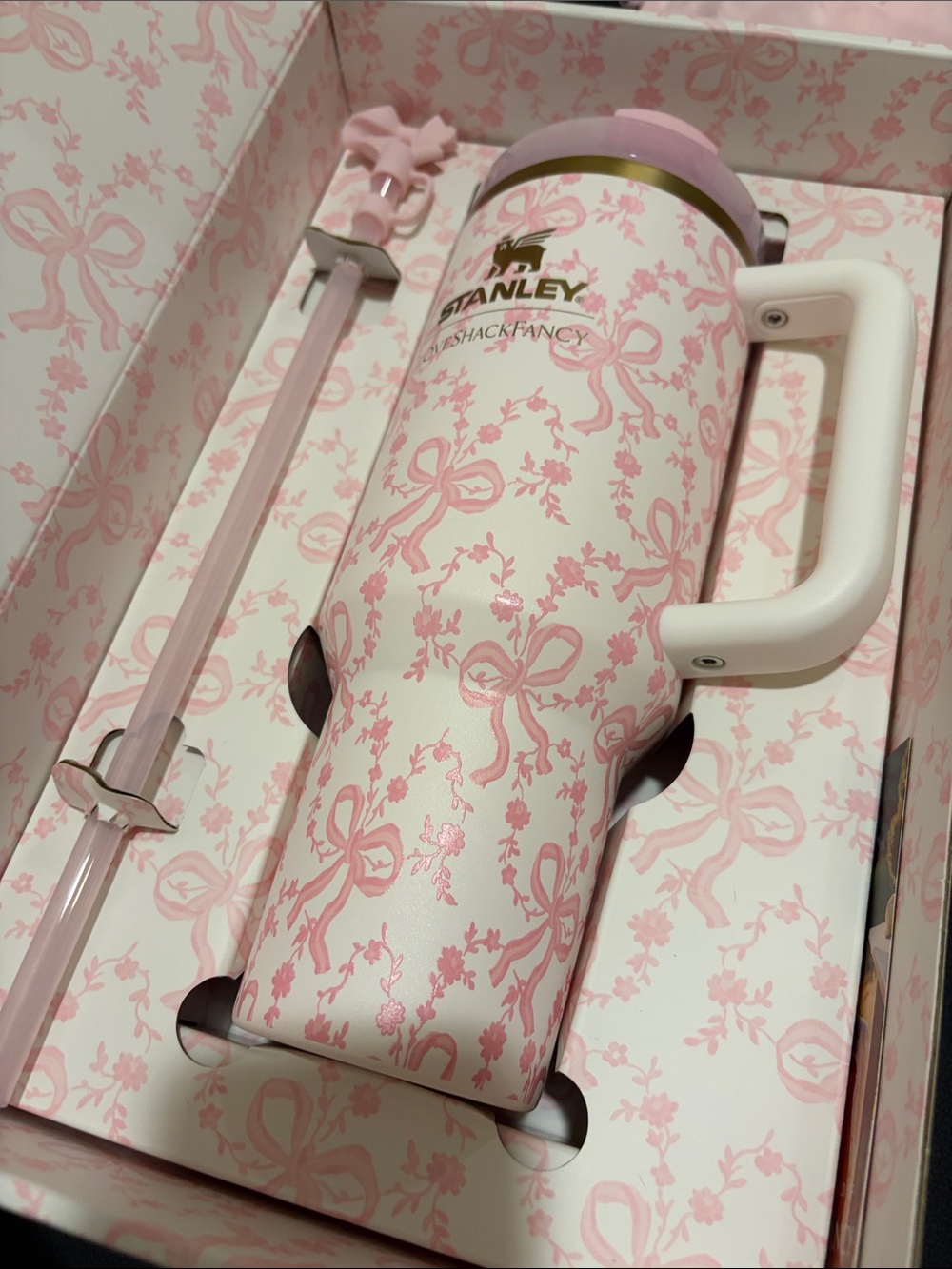 Brand new Stanley LoveShackFancy theme cup - Picture 2 of 4